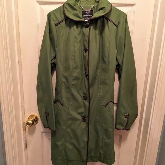 Dennis by Dennis Basso Green Raincoat jacket - Picture 4 of 6